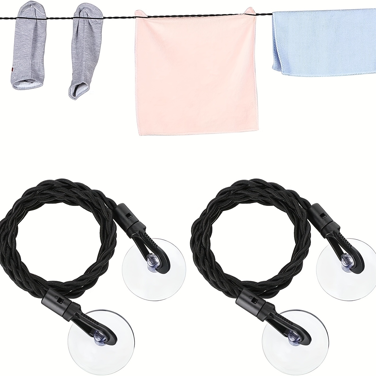  Retractable Portable Clothesline for Travel，Clothing line with  12 Clothes Clips, for Indoor Laundry Drying line,Outdoor Camping  Accessories : Home & Kitchen