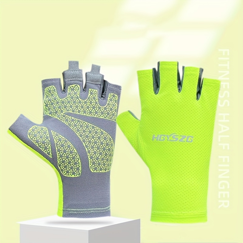 Fishing Gloves Upf50+ Sun Gloves Fingerless Fishing Gloves - Temu