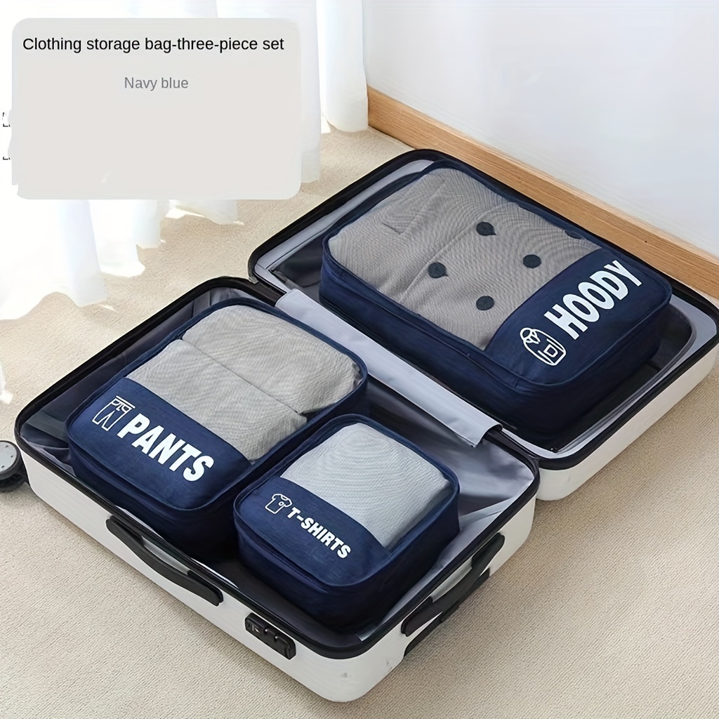 Travel Duffel Storage Bags Set, Nylon Clothes Sorting And Packing