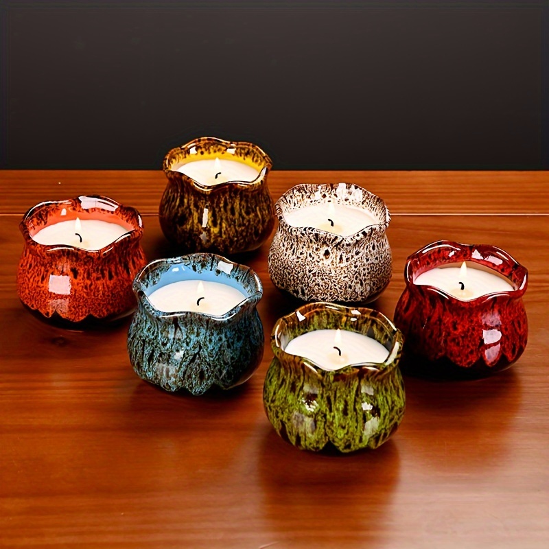 Ceramic Candle Tins Empty Candle Tins Containers Diy Candle - Temu