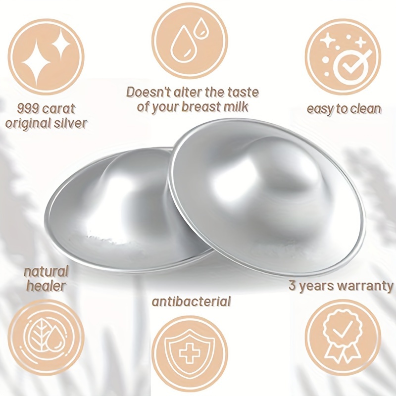 Silverbell Original 999 Silver - Nipple Shields for Nursing