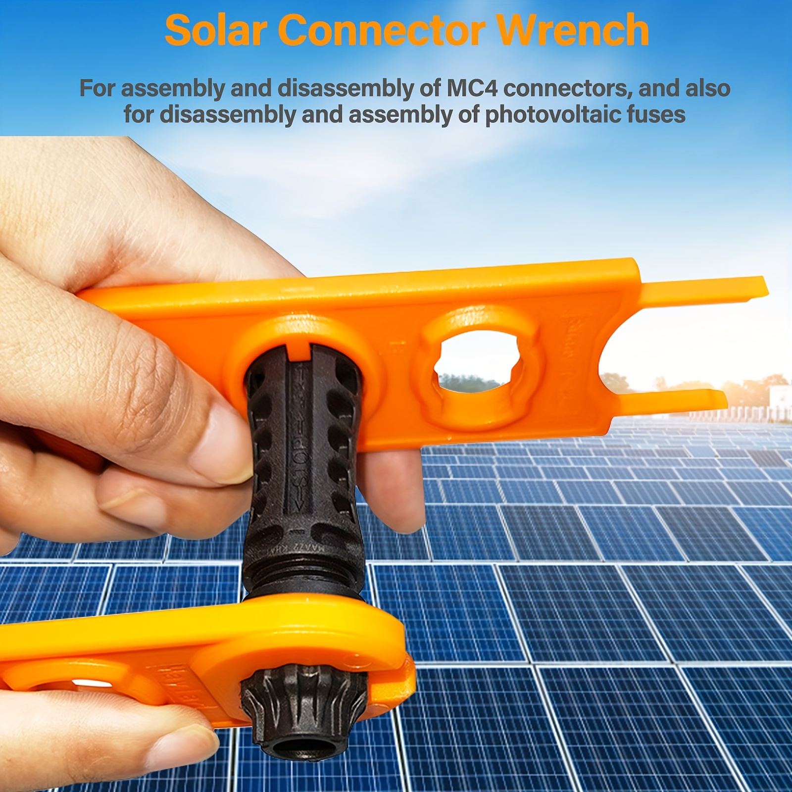 Yvyan Lot de 2 clés à outils solaires - Clé à connecteur - Kit d'outils de  montage pour panneau solaire - Câble PV et connecteurs : :  Bricolage