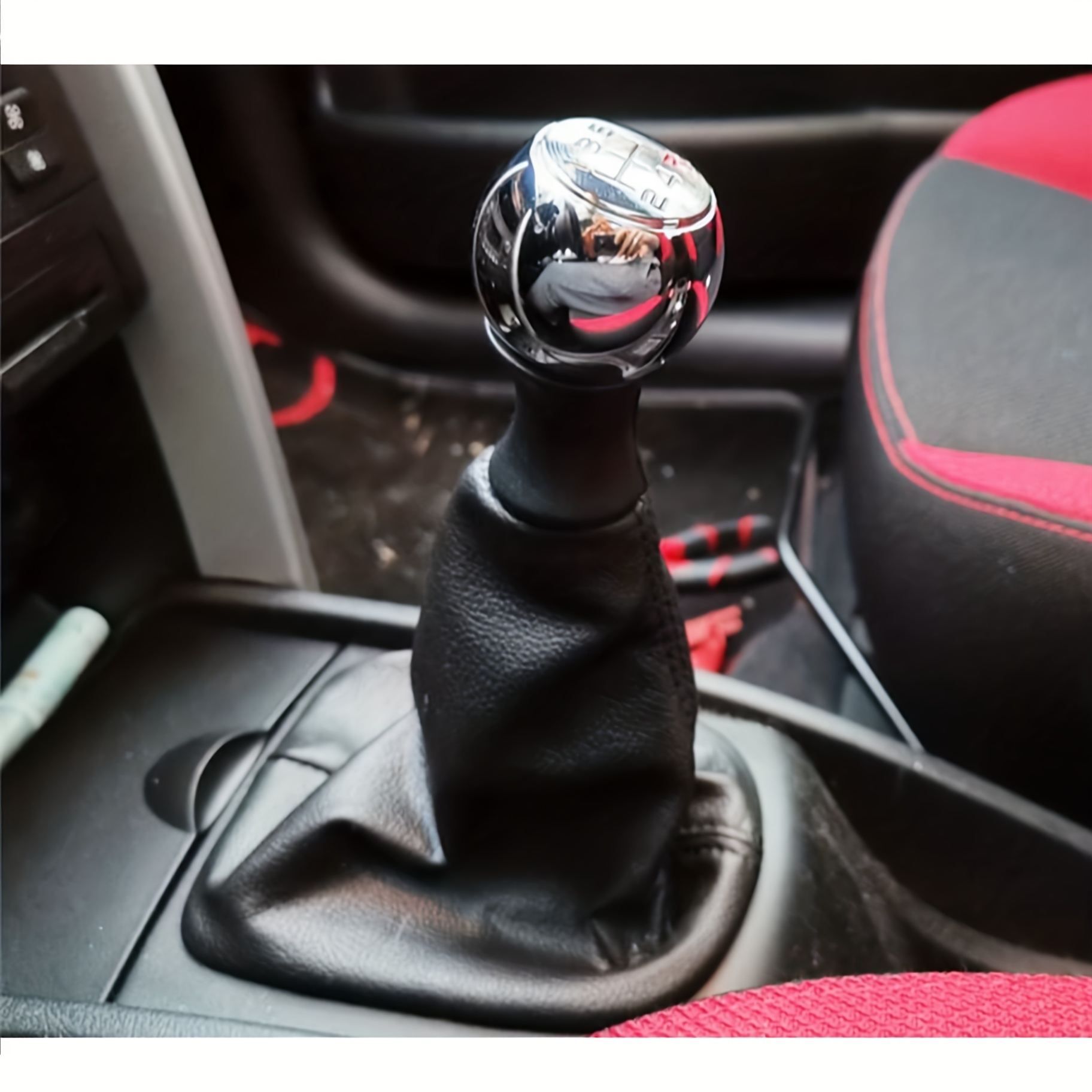 Carro 5 Speed Gear Stick Shift Knob Head para Peugeot 106 107 205 206