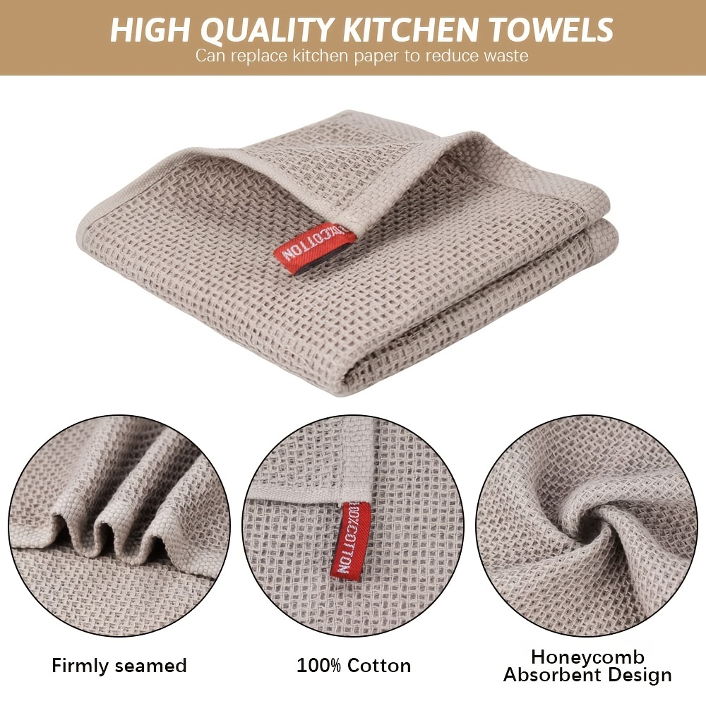 Kitchen Dish Cloths, 5-Pack Dish Towels for Drying Dishes Super Soft  Absorbent Quick Drying Kitchen Towels and Dishcloths Sets