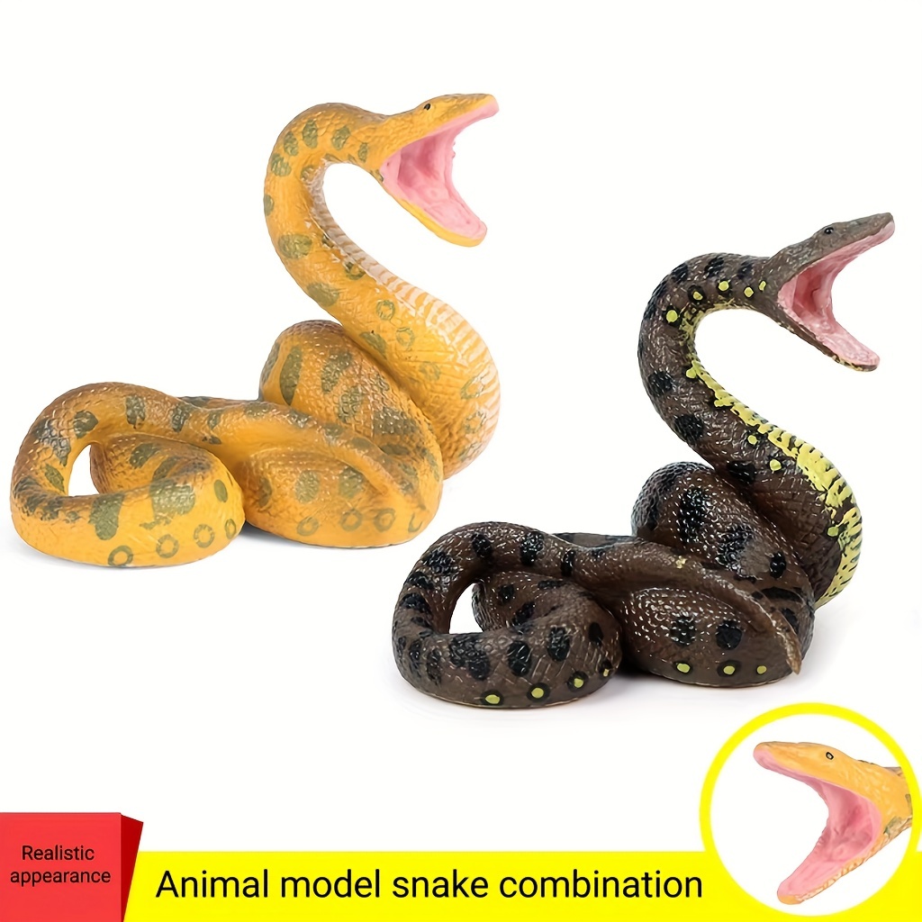 Nuovo Modello Simulazione Solida Animali, Giocattolo Ornamentale Fatto A  Mano Rettile Grande Pitone Cobra Serpente A Sonagli, Alta Qualità E  Conveniente