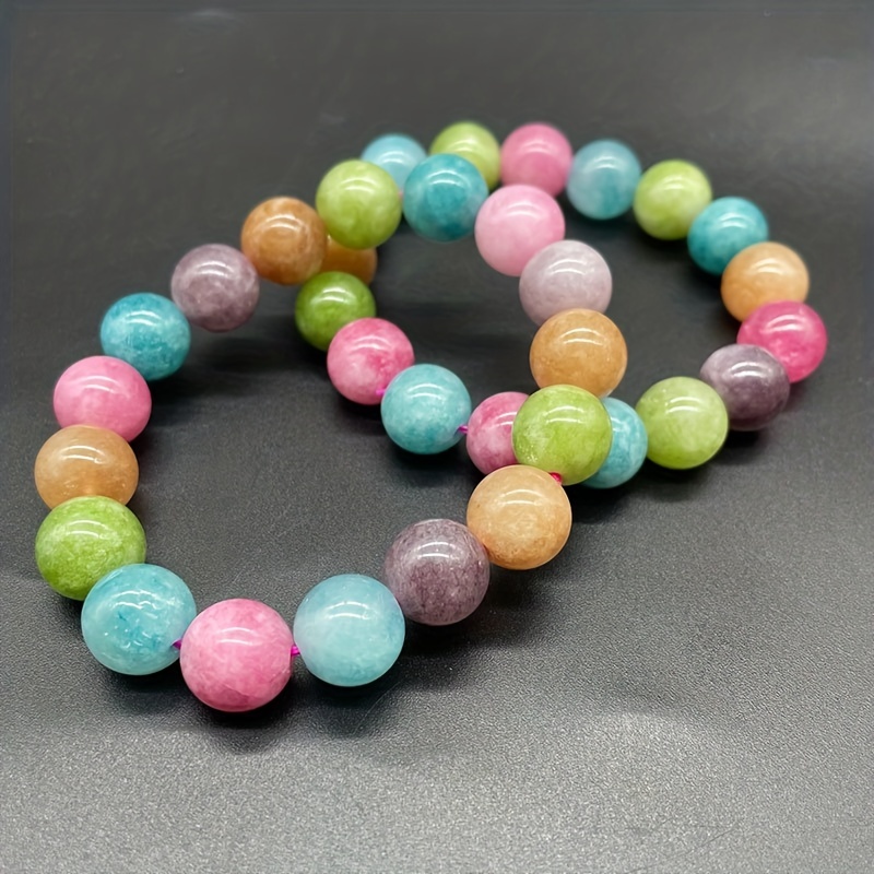 Y2K Candy Colored Jade Bracelet Gift Boxed