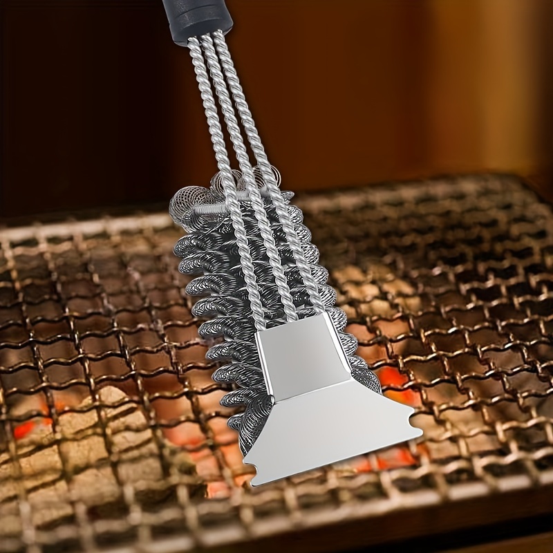 Grattoir À Brosse Pour Barbecue, Brosse À Barbecue En Acier