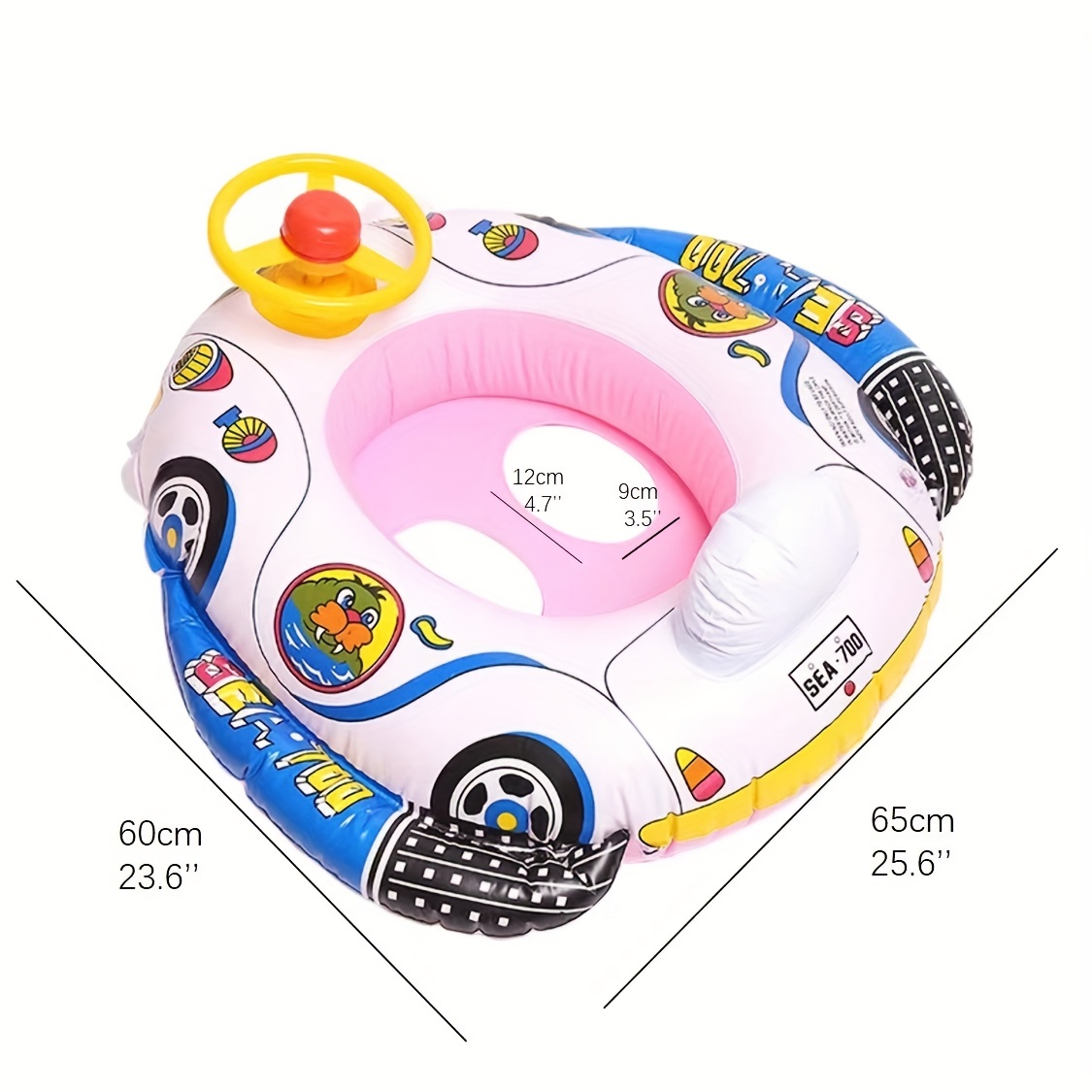 Summer Fun Kids: Inflatable Pool Float Steering Wheel Horn - Temu