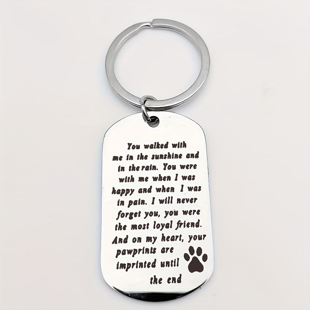 Pet Memorial Keychain, Pet Remembrance Gift, Dog Loss Gift, Sympathy Gift  Loss of Dog, Dog Keychain, Personalized Gift, Pet Loss Gifts