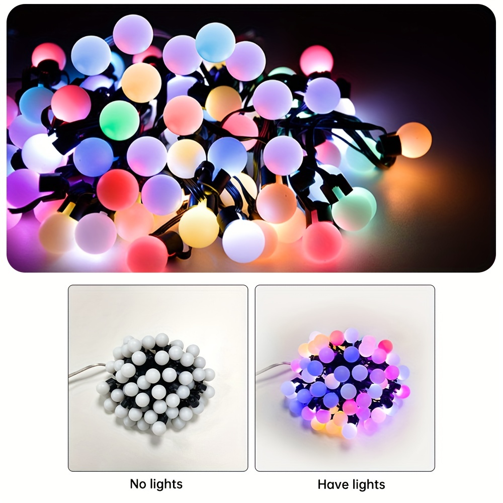 USB Smart Music Remote LED Ball Fairy String Lights Garland