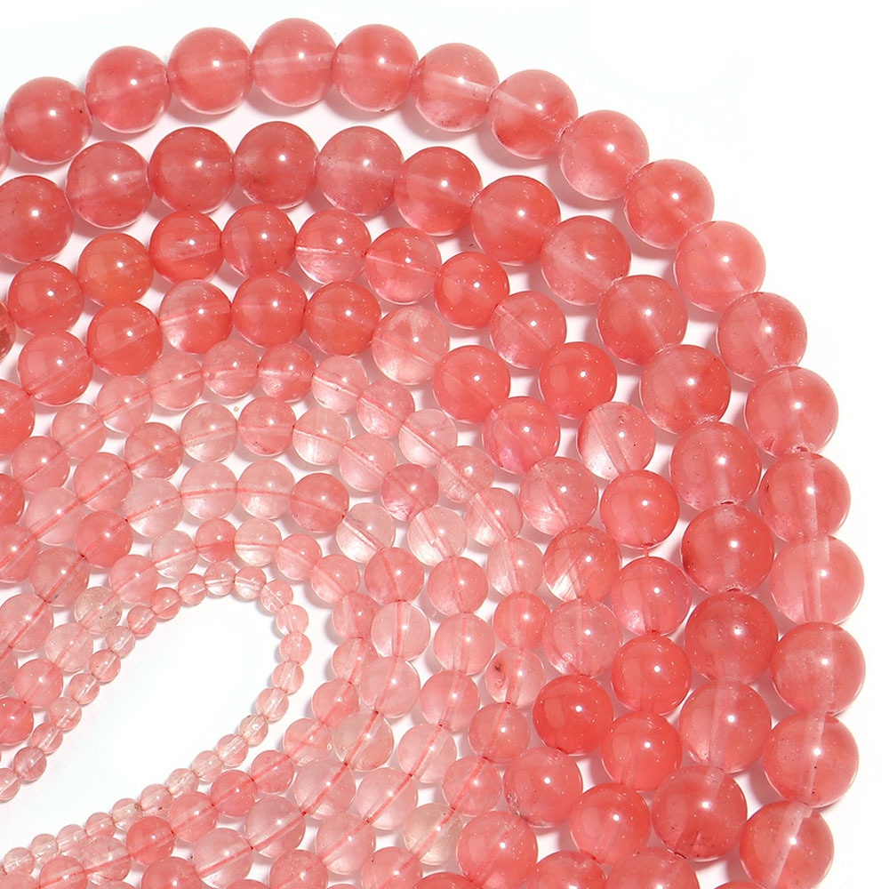 Crystal Glass Honey Peach Loose Spacer Round Beads - Temu