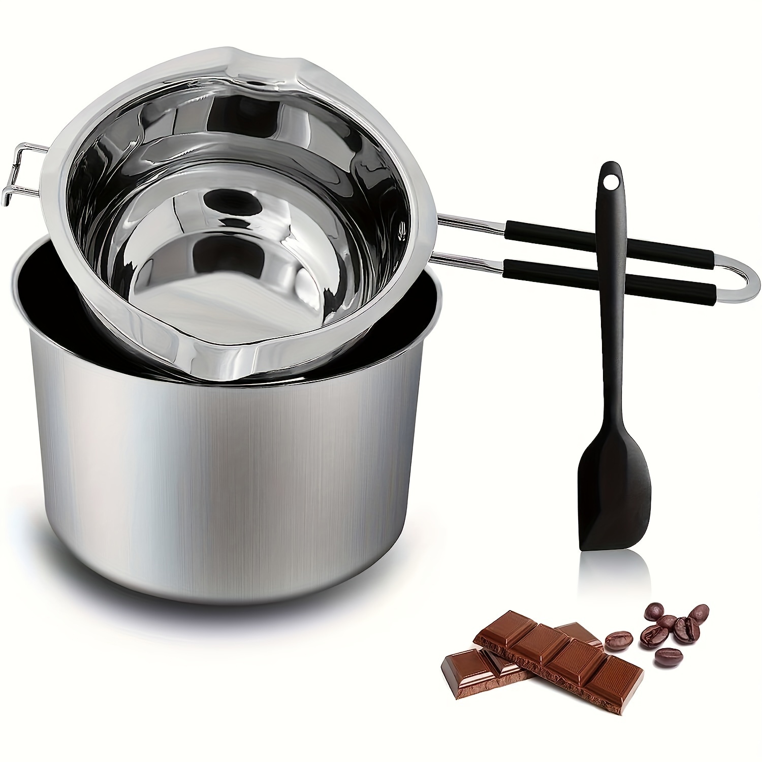 Double Boiler Pot Set /1.1qt Mixing Bowl Melting Chocolate / - Temu