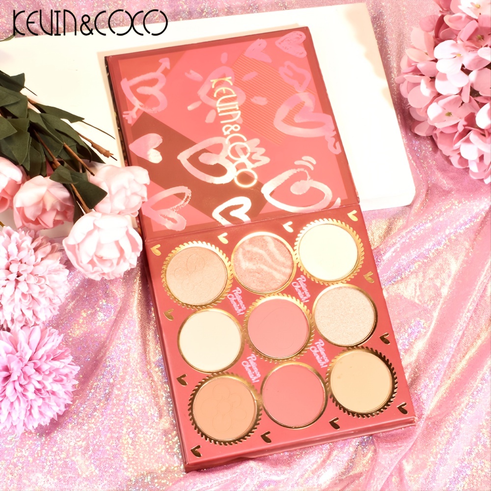 KEVIN&COCO 59 Matte Bright Eyeshadow Beads Blush Highlights Makeup Tray