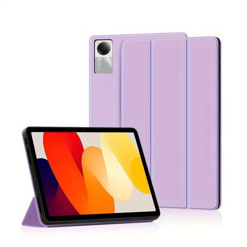 Protective Case For Redmi Pad Se Smart Cover 11-inches Tablet Tri-folding  Silicone Soft Case