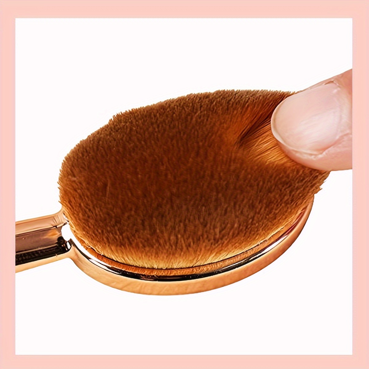 Fast Flawless Application Oval Foundation Brush Perfect For - Temu