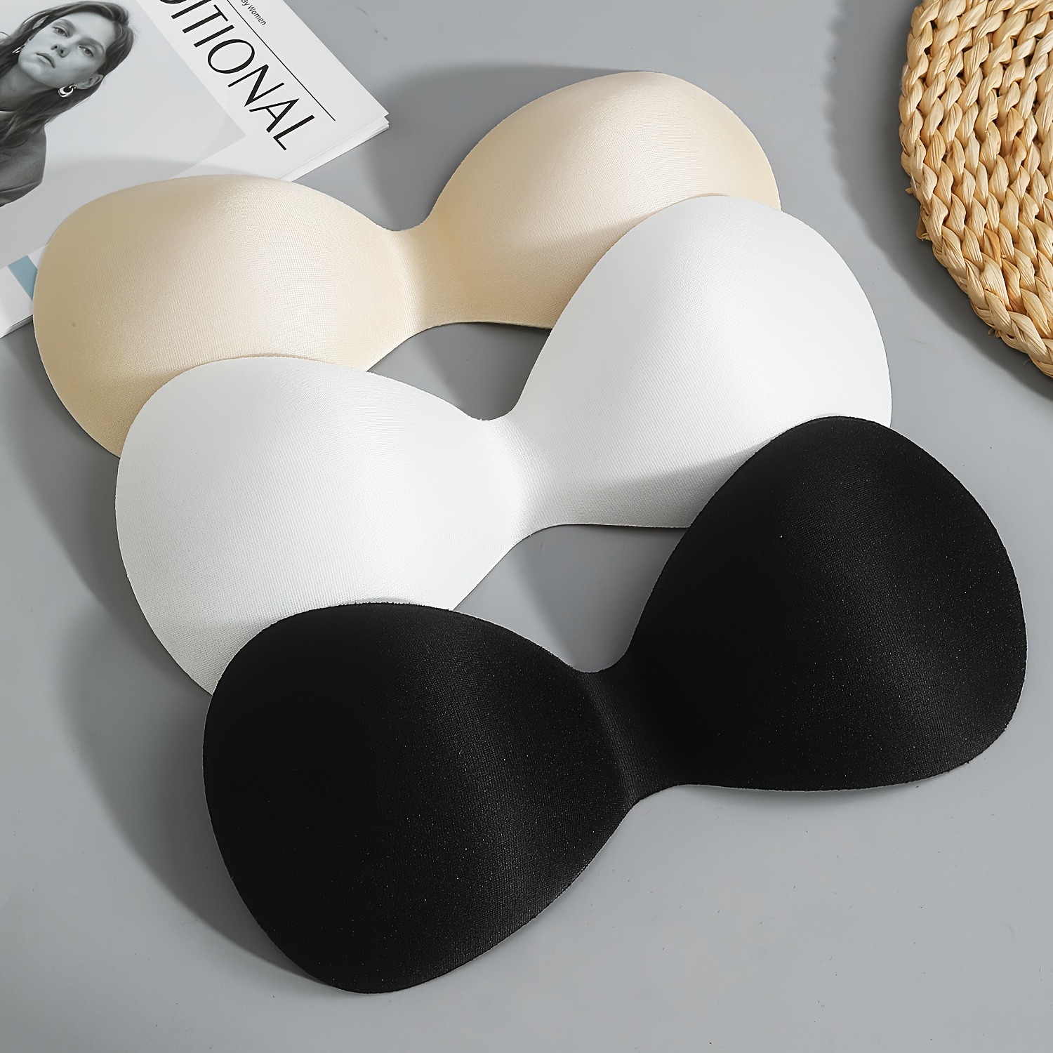 Thickened Bra Insert Pads Comfy Breathable Sponge - Temu