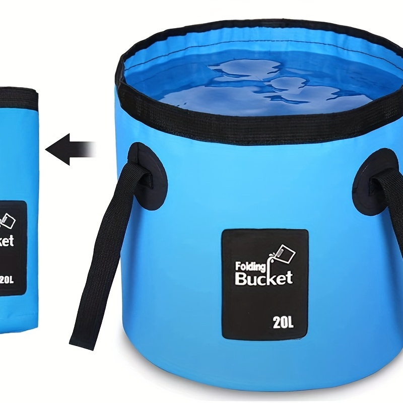 2Pcs Portable Collapsible Bucket 5 Gallon, Folding Water Storage