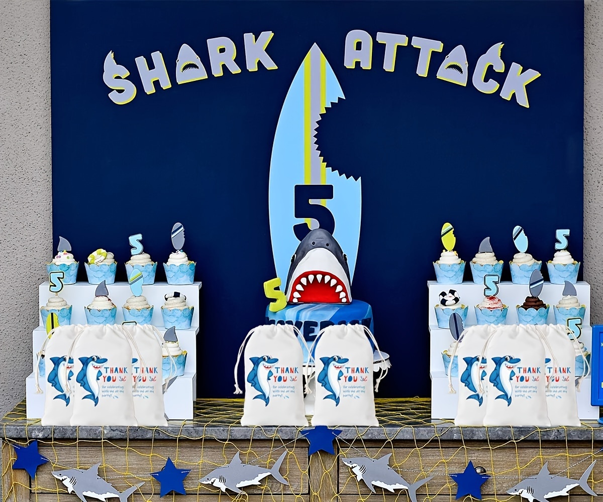 Shark Birthday Party Supplies for sale