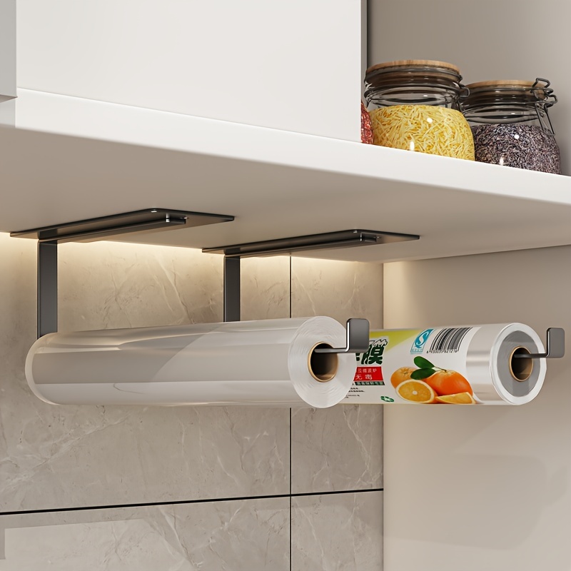 Paper Towel Holder Under Cabinet Self Adhesive Kitchen Countertop