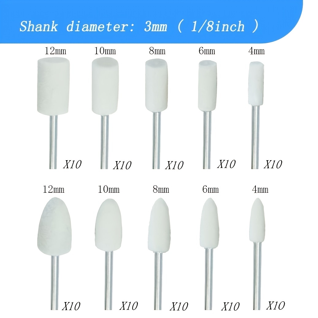 Outils de polissage de roue de laine de 48pcs tête de - Temu Canada