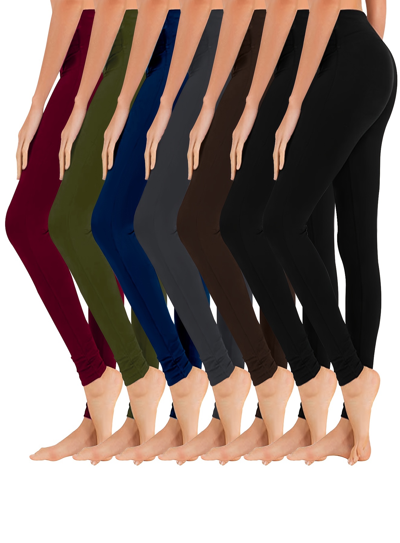 Women High Waist Tummy Control Colorful Gym Sport Yoga Leggings