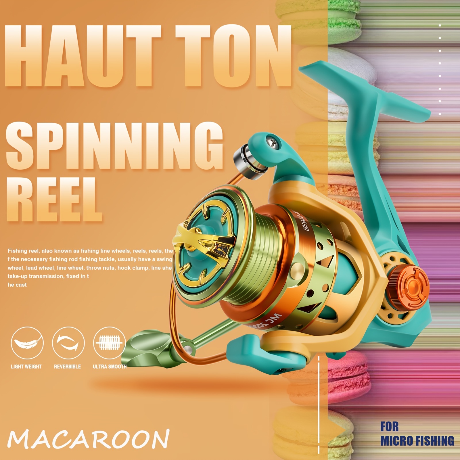 HAUT TON Spinning Reel 8000/9000/10000/12000/14000 Series Advanced Version,17+1BB Graphite Frame Surf Fishing Reels,4.8:1 Gear Ratio 55lbs Max Drag