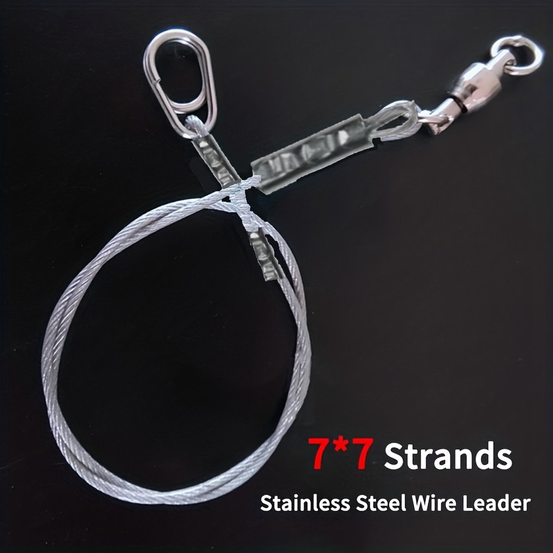 Bag Musky/ Pike 7*7 49 Standard Wire Line Oval Split Ring - Temu Canada