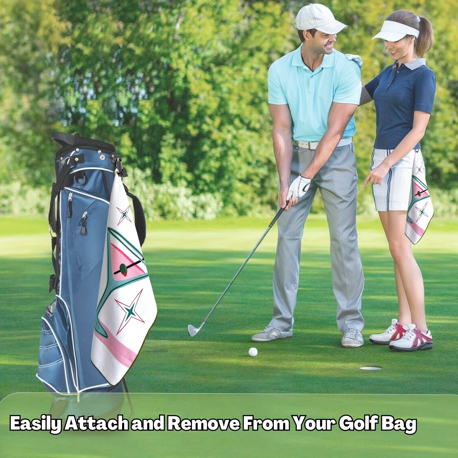 Funny Golf Towel With Carabiner Clip Golf Club Golf Bag - Temu