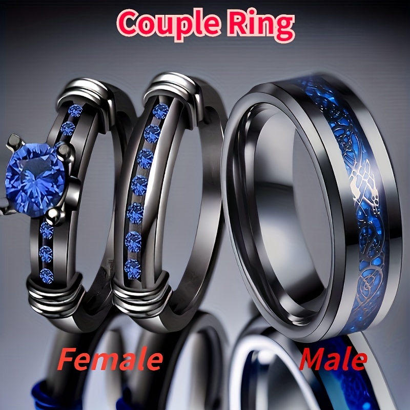 Set anillos de boda  Mens wedding rings, Wedding rings unique