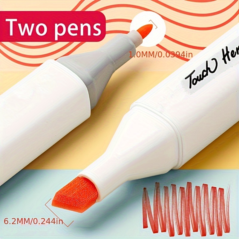 Marker Pen Dual Tip Art Markers - Permanent Alcohol Markers