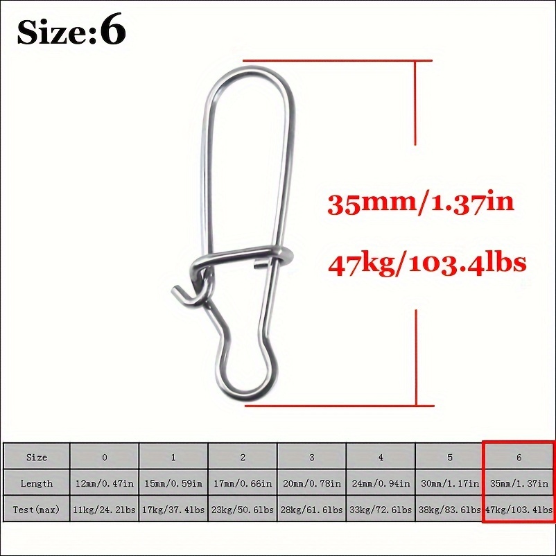 Duo-Lock Fishing Snaps Nice Swivel Lock Snaps Stainless Steel Fishing Lure Hook Connector Saltwater Fishing Gear Accessories