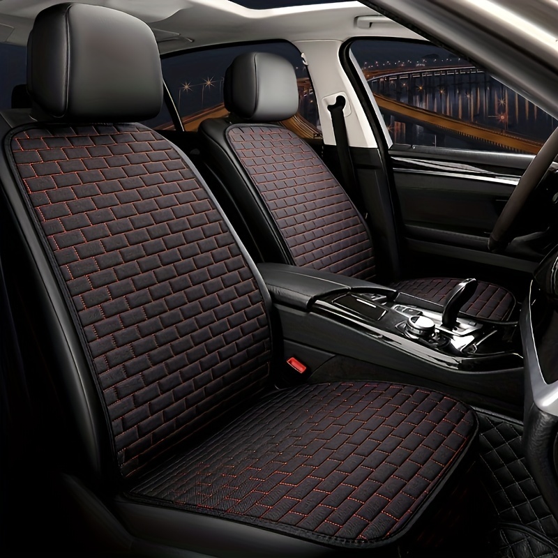 Universal Size Flax Linen Car Seat Cover Set