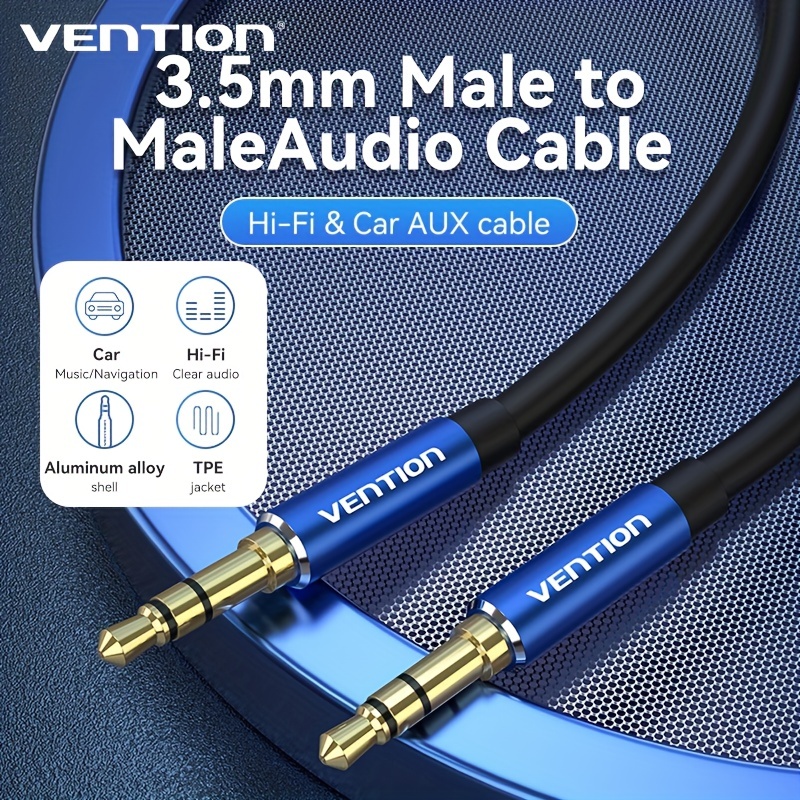 1pc Vention Jack 3.5 Cable De Audio Jack 3.5mm Macho A Macho