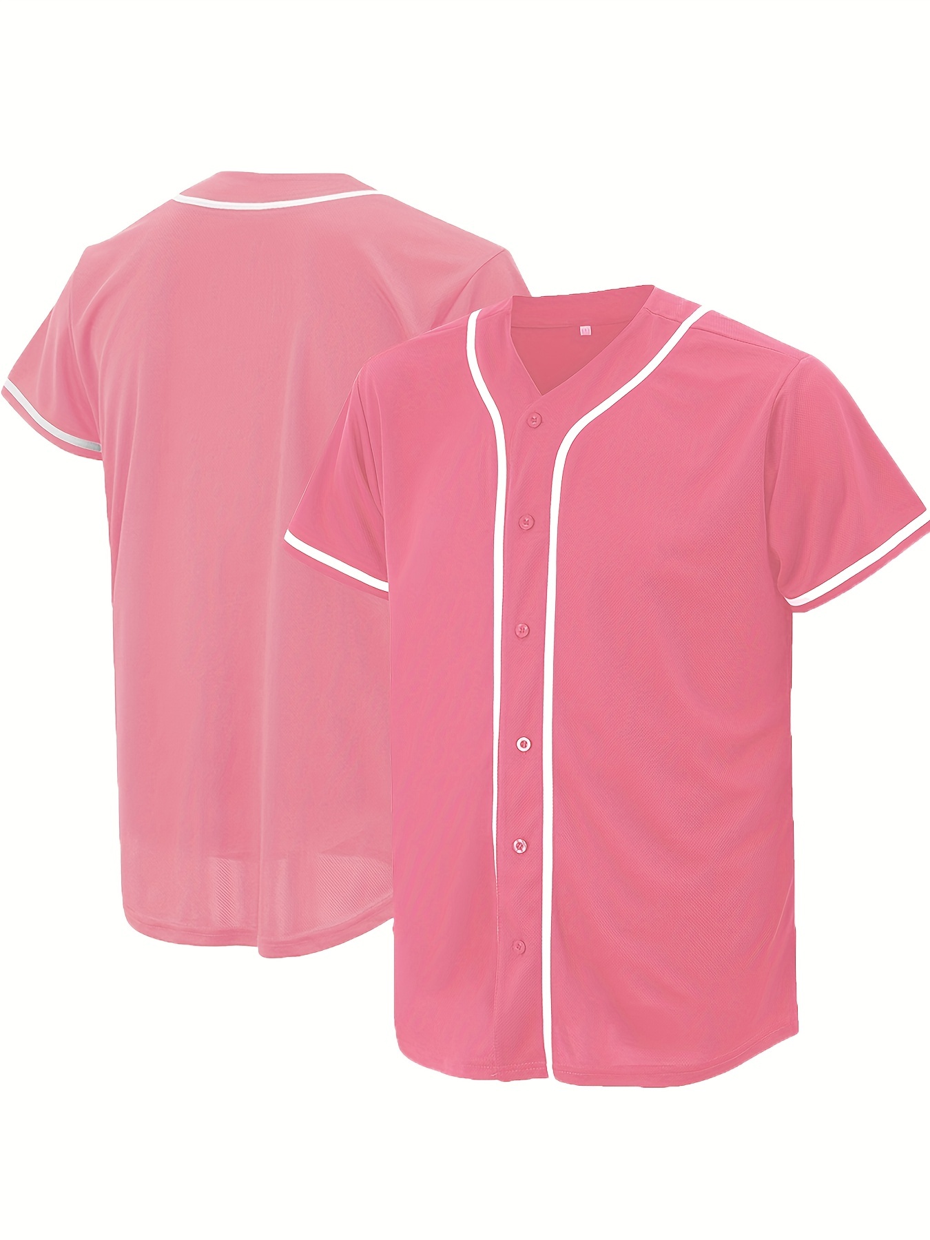 Blank Baseball Jersey,short Sleeve Plain Jersey Shirt,sports Uniform For  Men Women - Temu