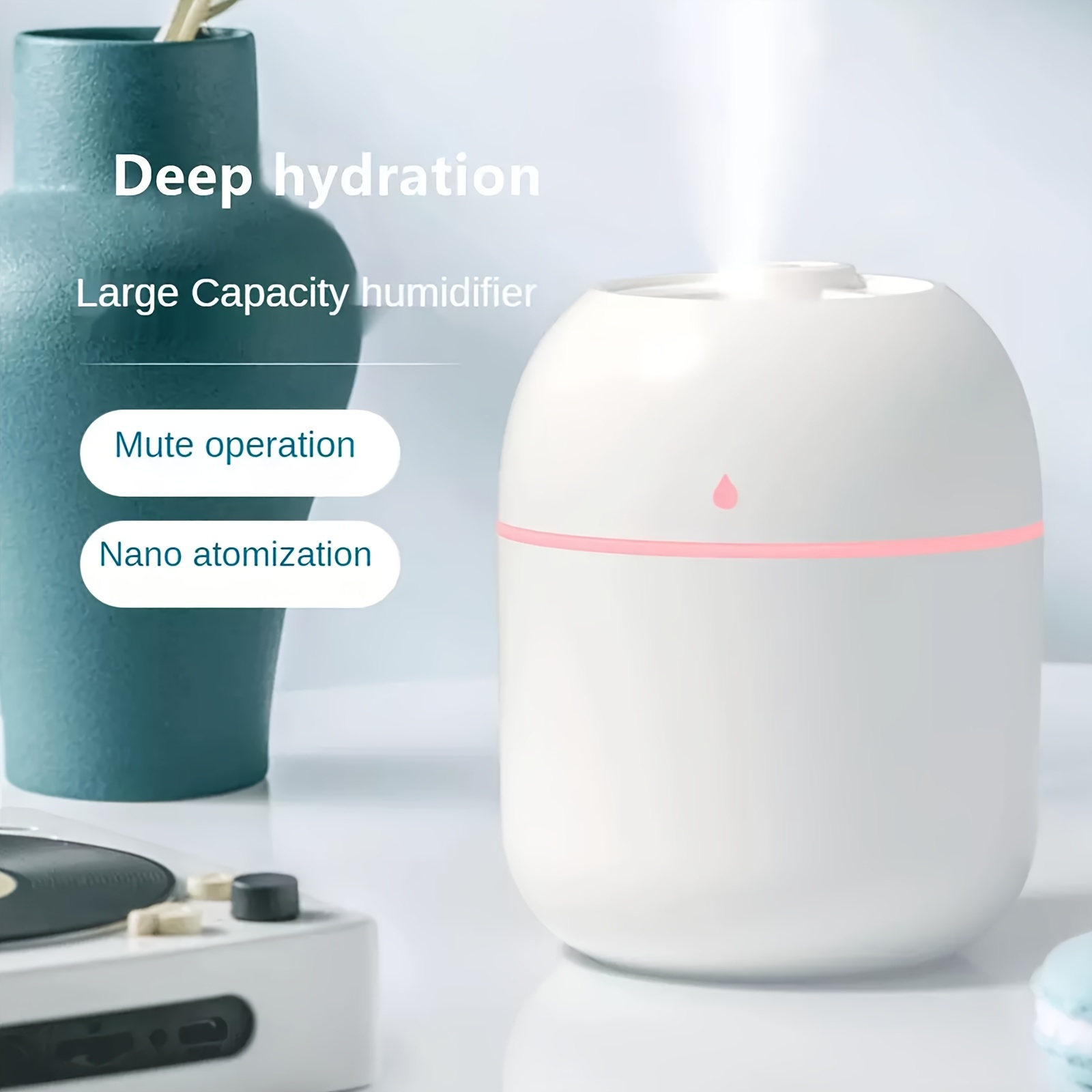 

1pc, Usb Humidifier Sprayer Portable Home Appliance 220ml Electric Humidifier Desktop Home Perfumes Cute Aesthetic Stuff Home Decor Room Decor Fall Winter Essential Back To School Supplies