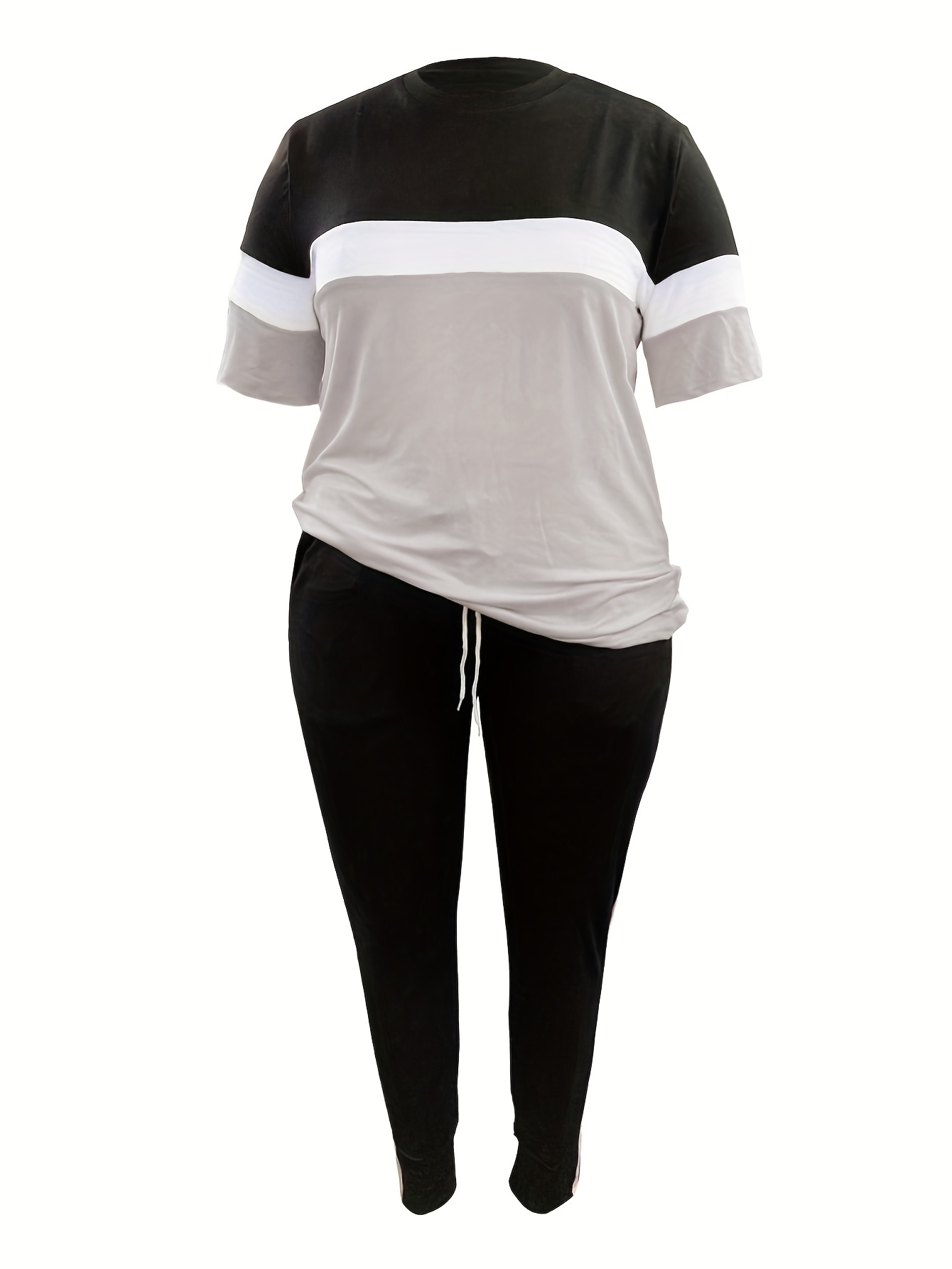 Colorblock Top & Pants Set