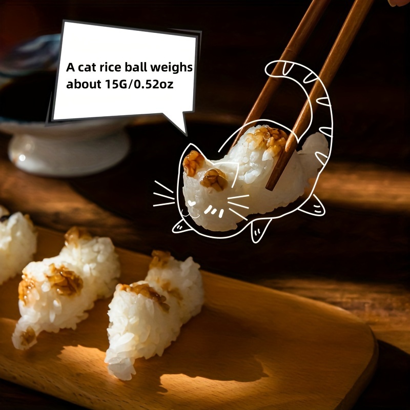 8pcs Cute Cartoon Sushi Making Kit,onigiri Rice Ball Maker Mold