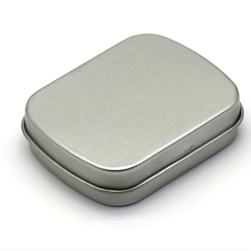 9pcs Small Metal Tin Box, Metal Hinged Tin Box Container, Mini