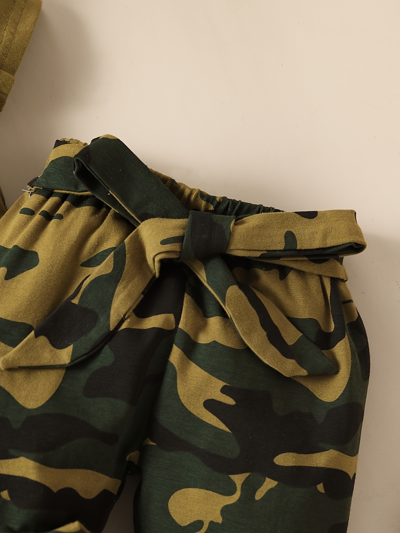 Camo Paper Bag Shorts