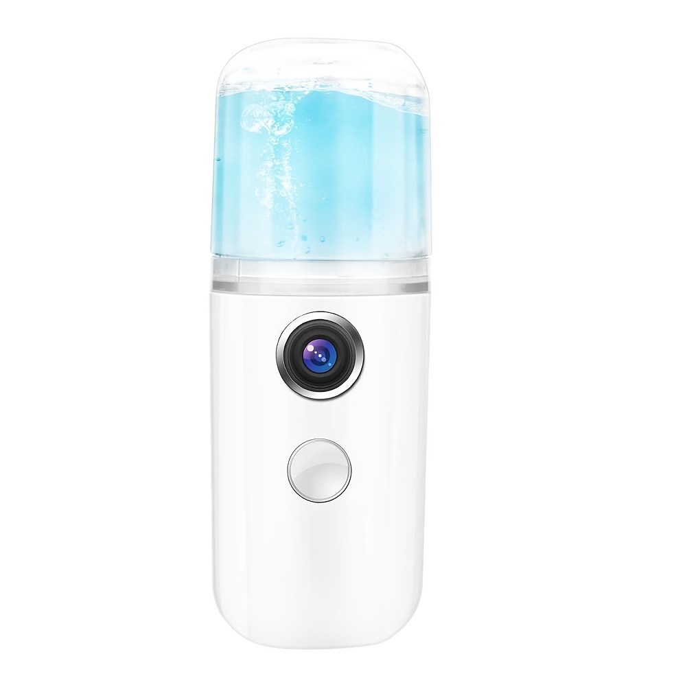Mini Portable Nebulizer Cosmetic Make Up Mirror with Led Lights Facial  Steamer Humidifier Nano Mist Sprayer Skin Cleansing Care - AliExpress