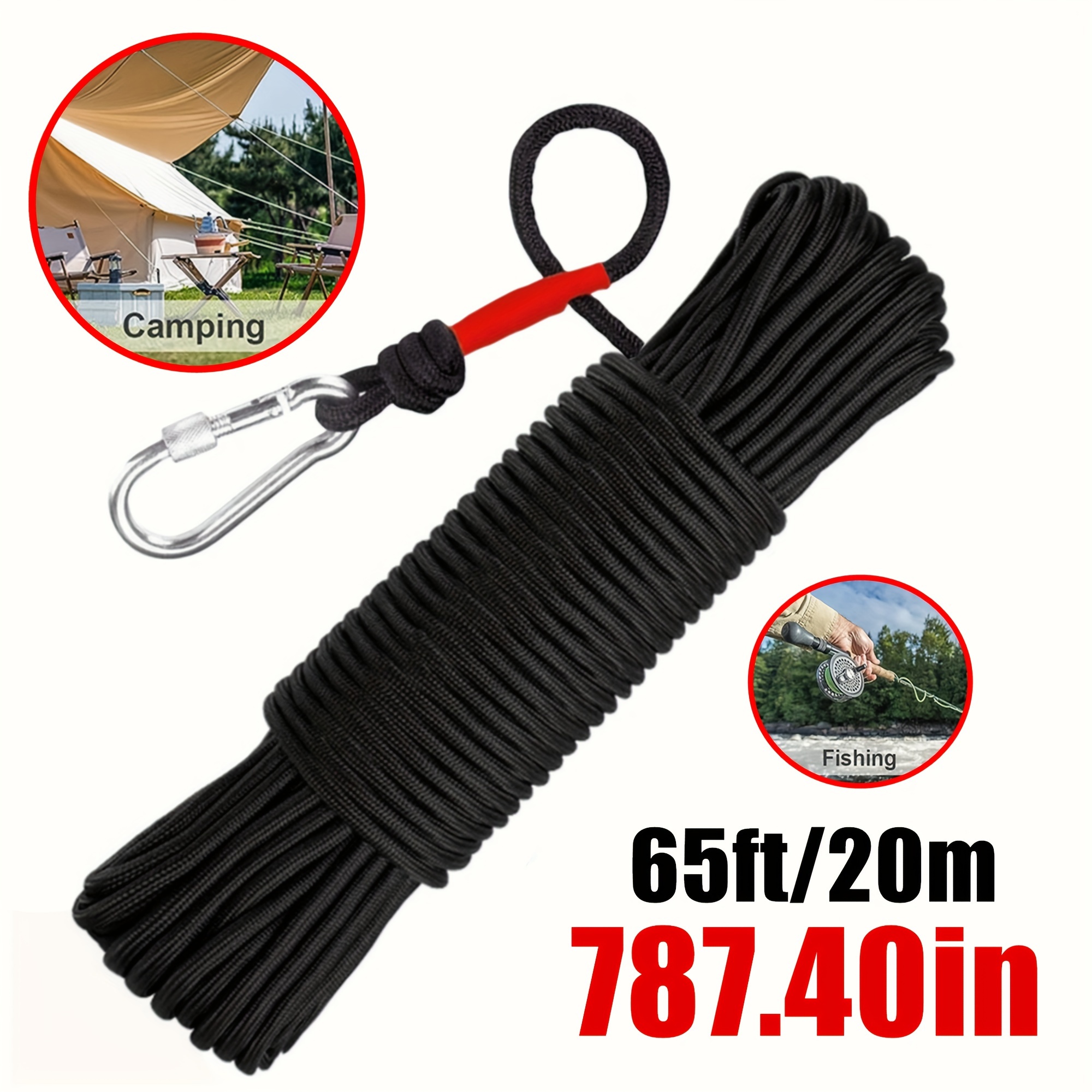 1pc 787 40in Outdoor Boat Fixed Pull Rope Dog Leash Outdoor Tow