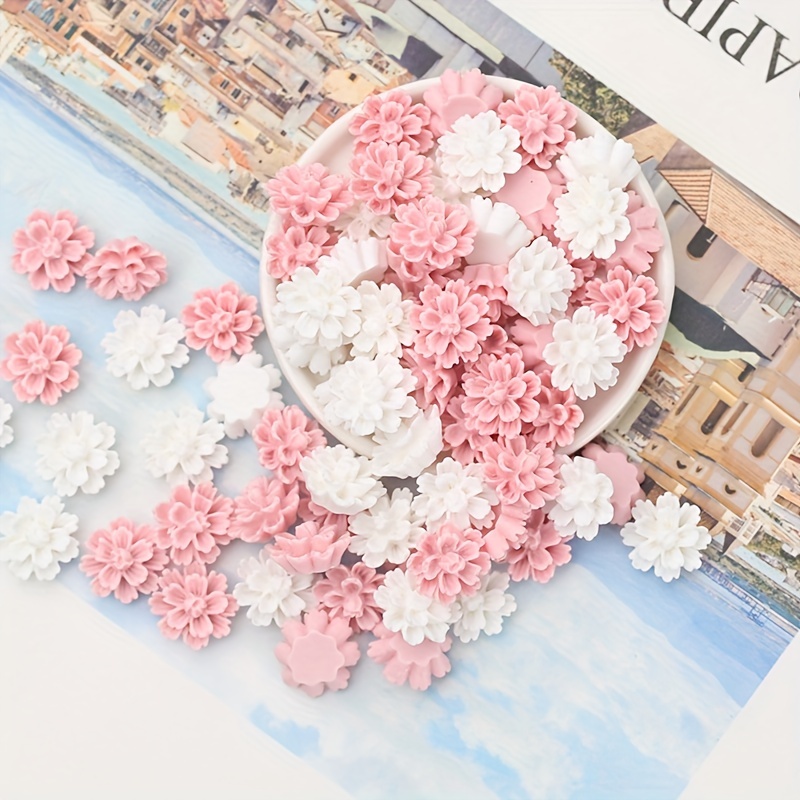 Resin Charms Flowers - Temu