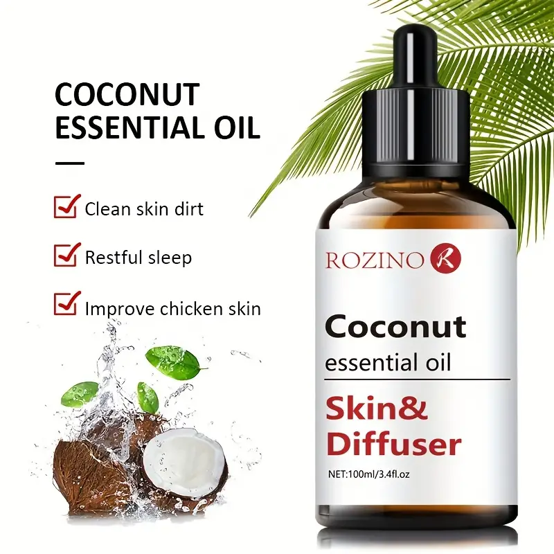 Coconut Essential Oil For Skin Care Massage - Temu