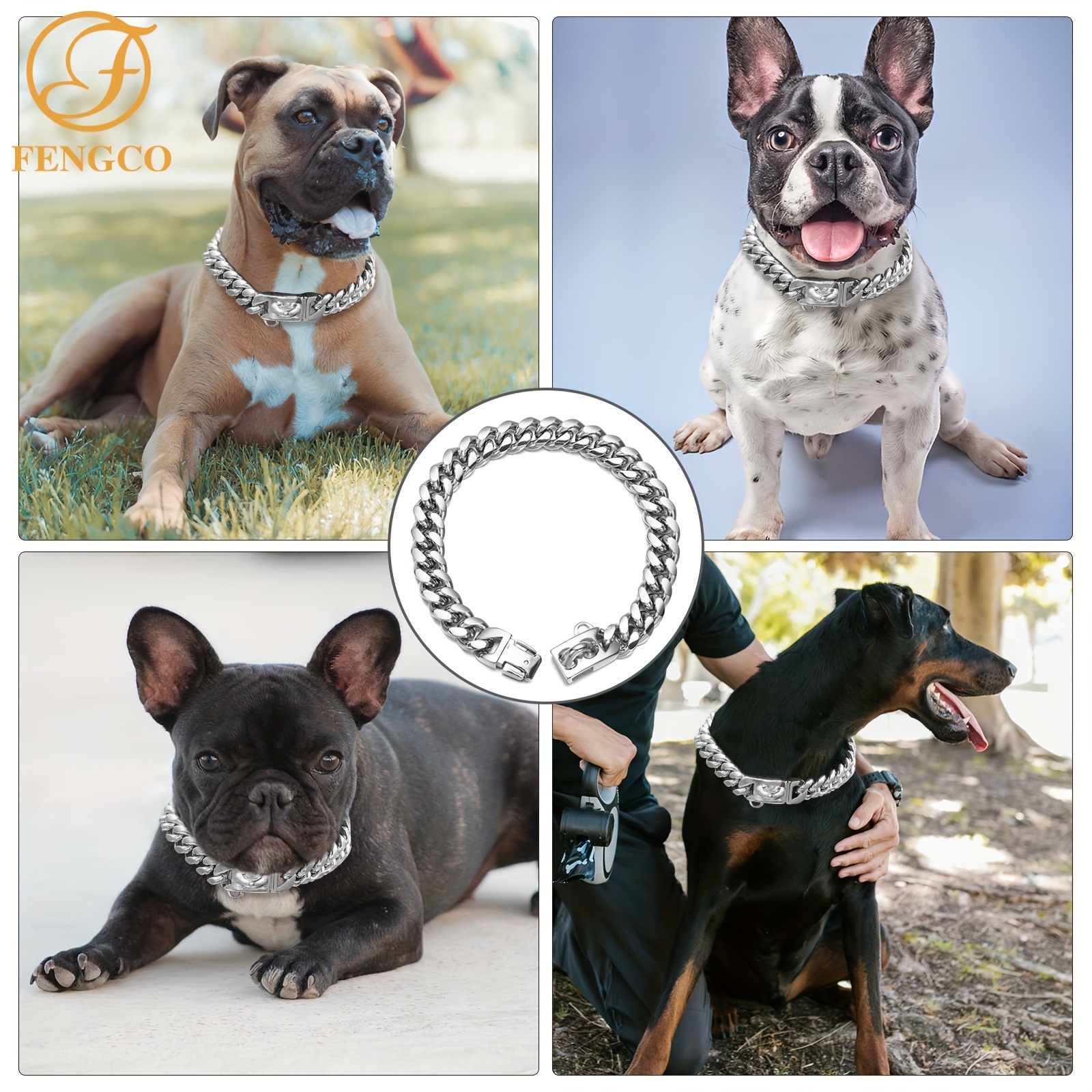 hunde halsband stahl stahl schnalle kubanische schlaufe - Temu Switzerland
