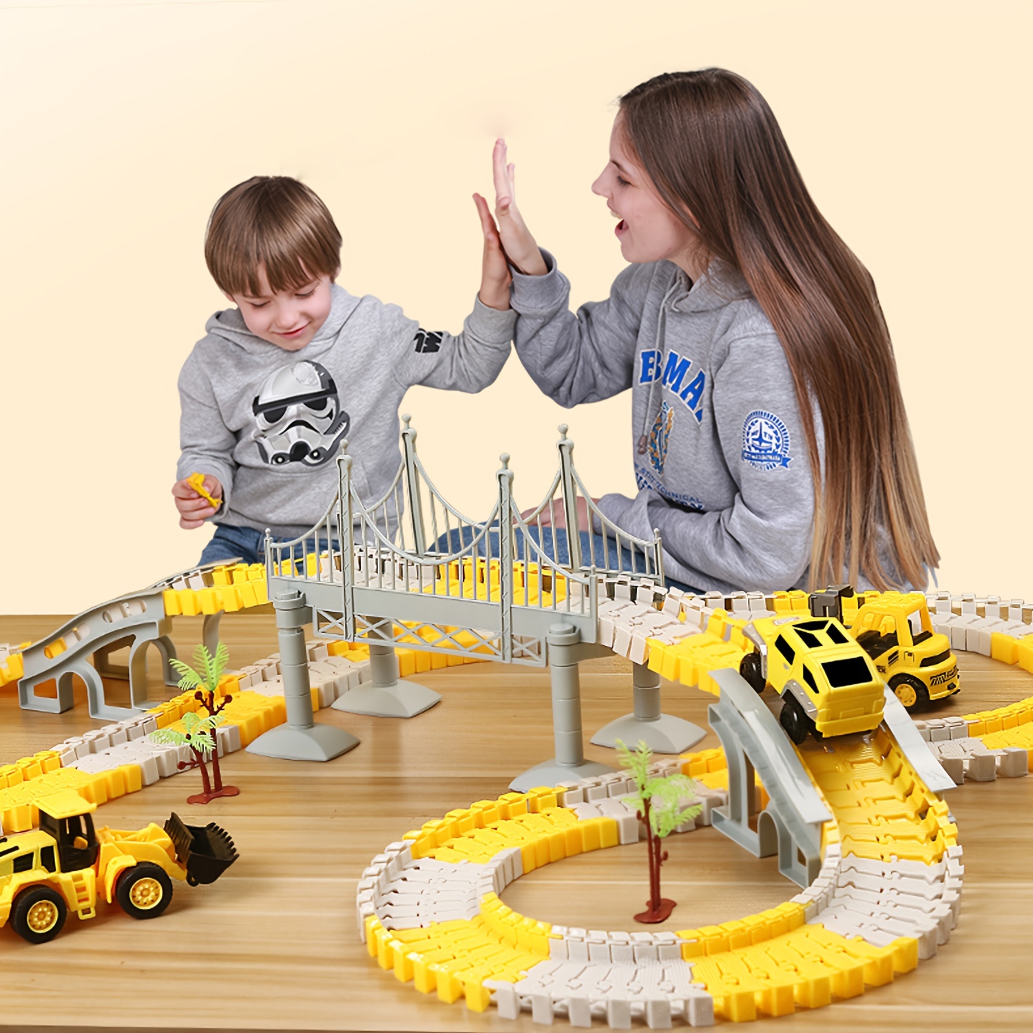 Enfants Cadeau Bébé Voiture Jeu d'Aventure Manuel Rail Train Rail Track  Jouets Pour Enfants Jouets Éducatifs