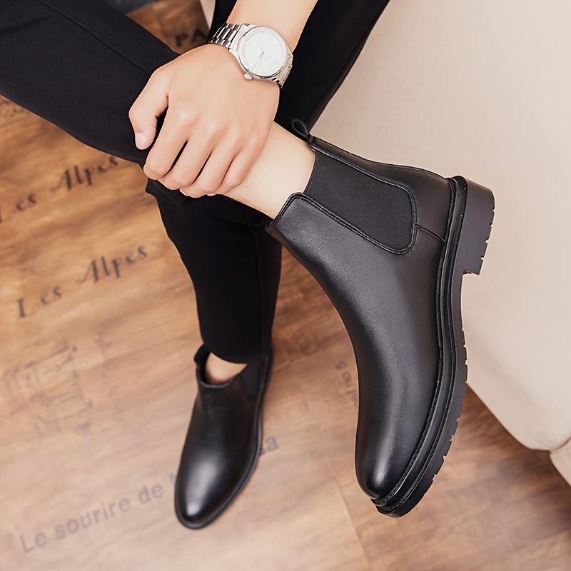 Men's Slip On Chelsea Boots Comfortable Dress Shoes | Shop Now For ...