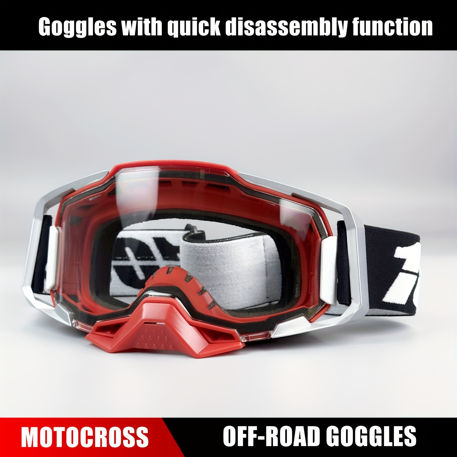 MX Goggles, gafas de motocross para adultos con protección contra el viento  y el polvo y los rayos UV