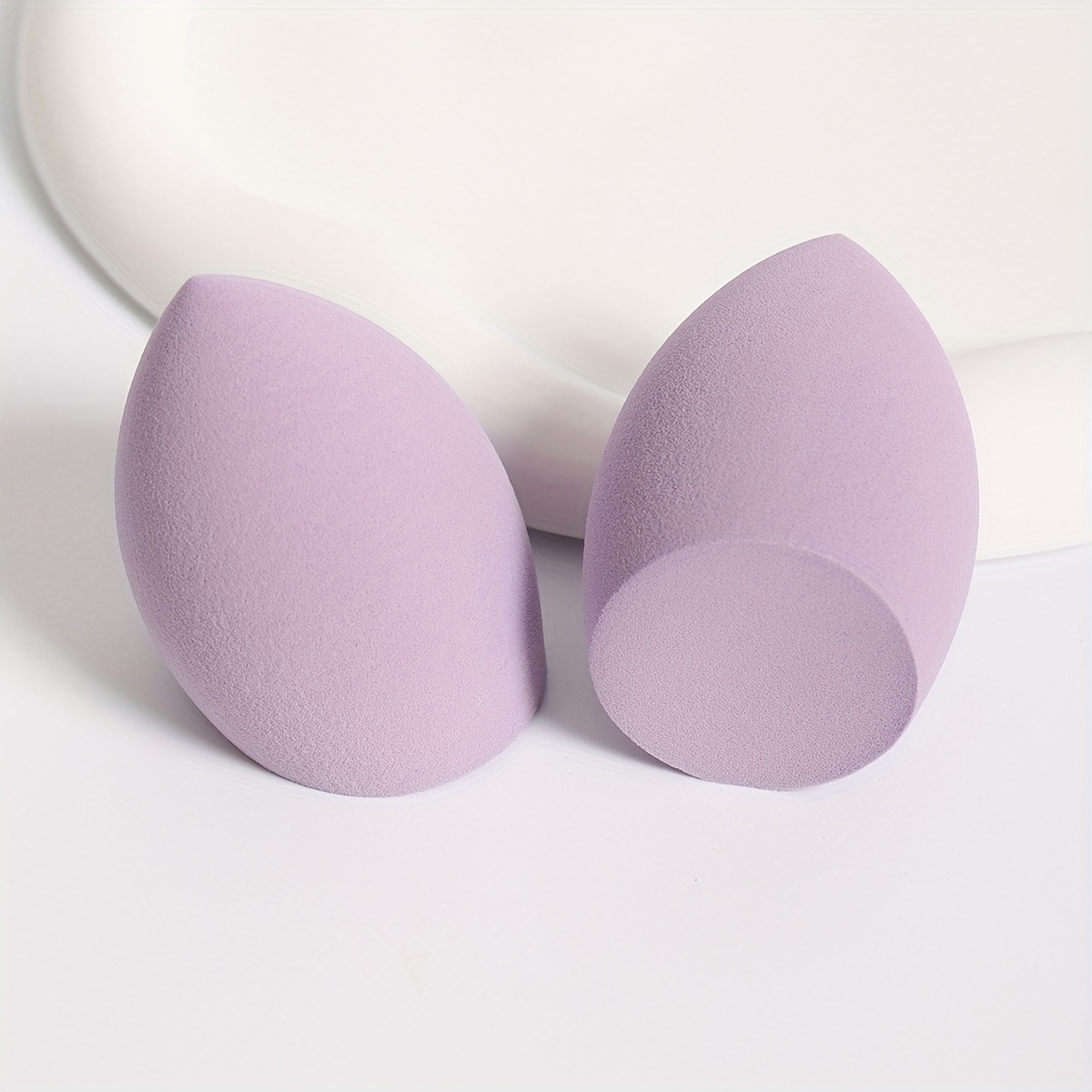 2pcs Multicolor Latex-Free Makeup Sponges for Wet and Dry Use