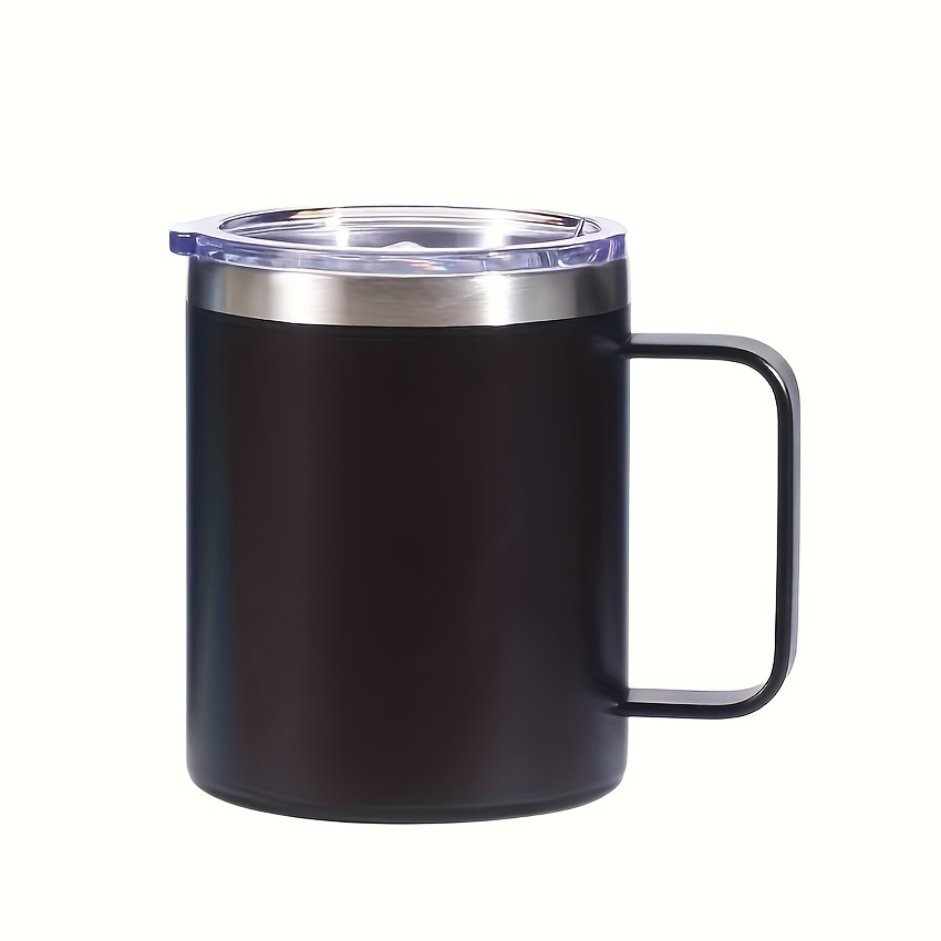 12oz Stainless Steel Insulated Coffee Mug with Handle, Double Wall
