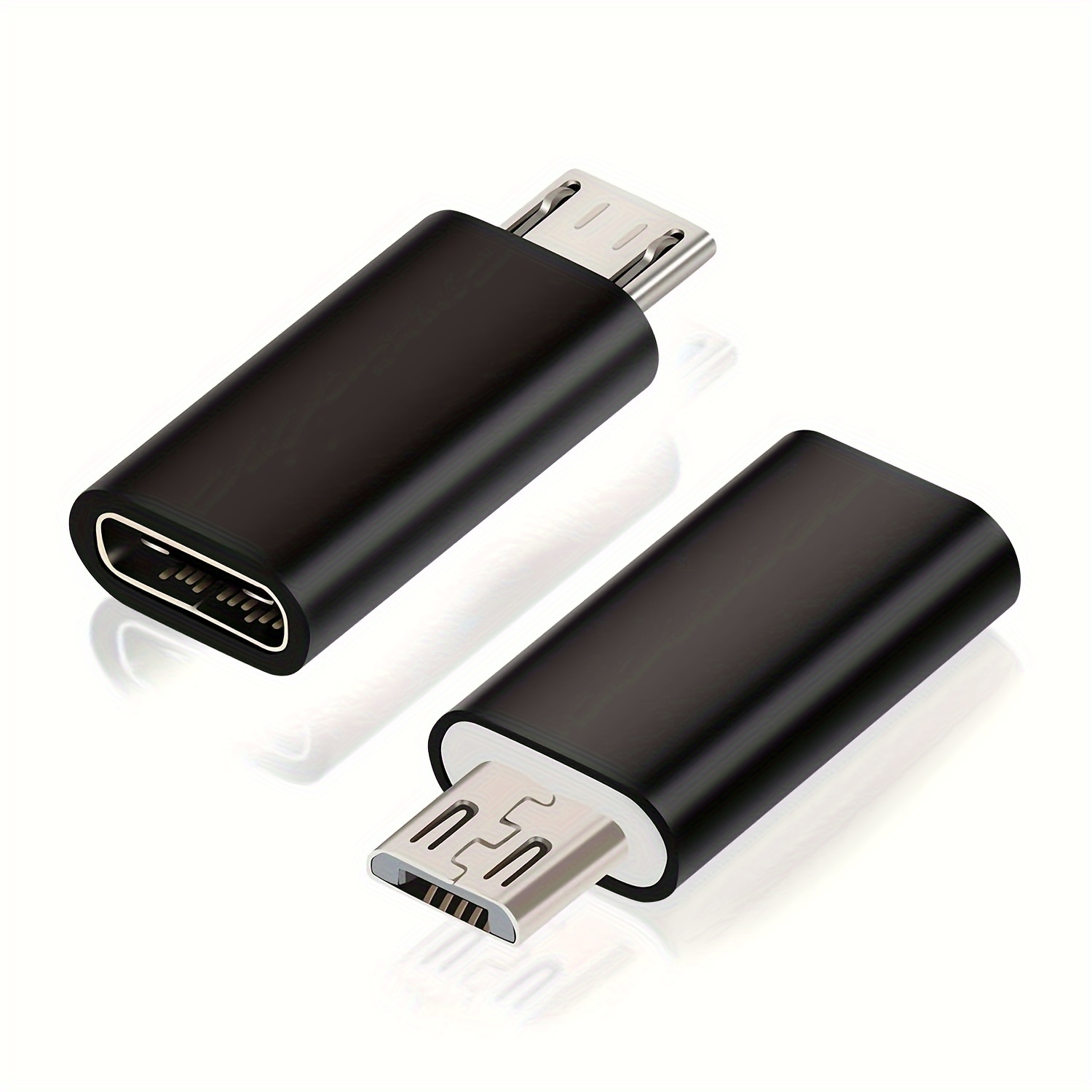 Adaptador USB-C hembra a Micro USB macho, conector USB tipo c a Micro USB,  salida de